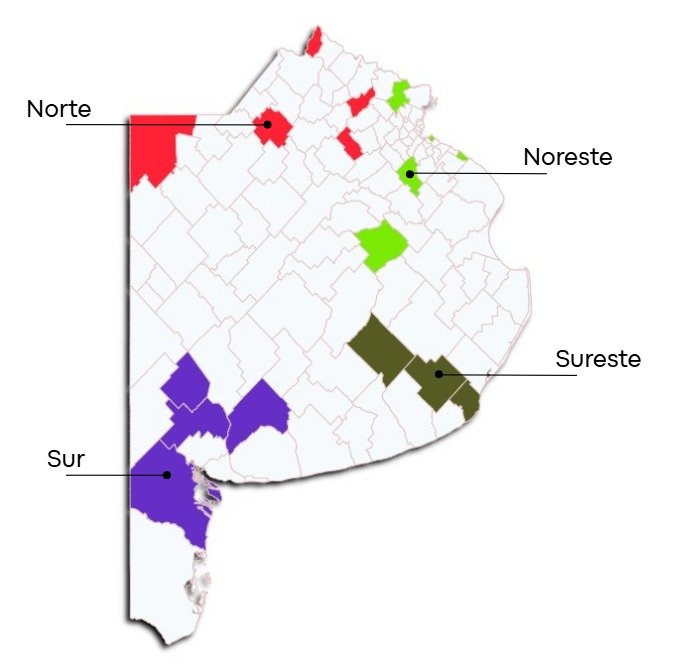 Mapa vitivinícola de Buenos Aires