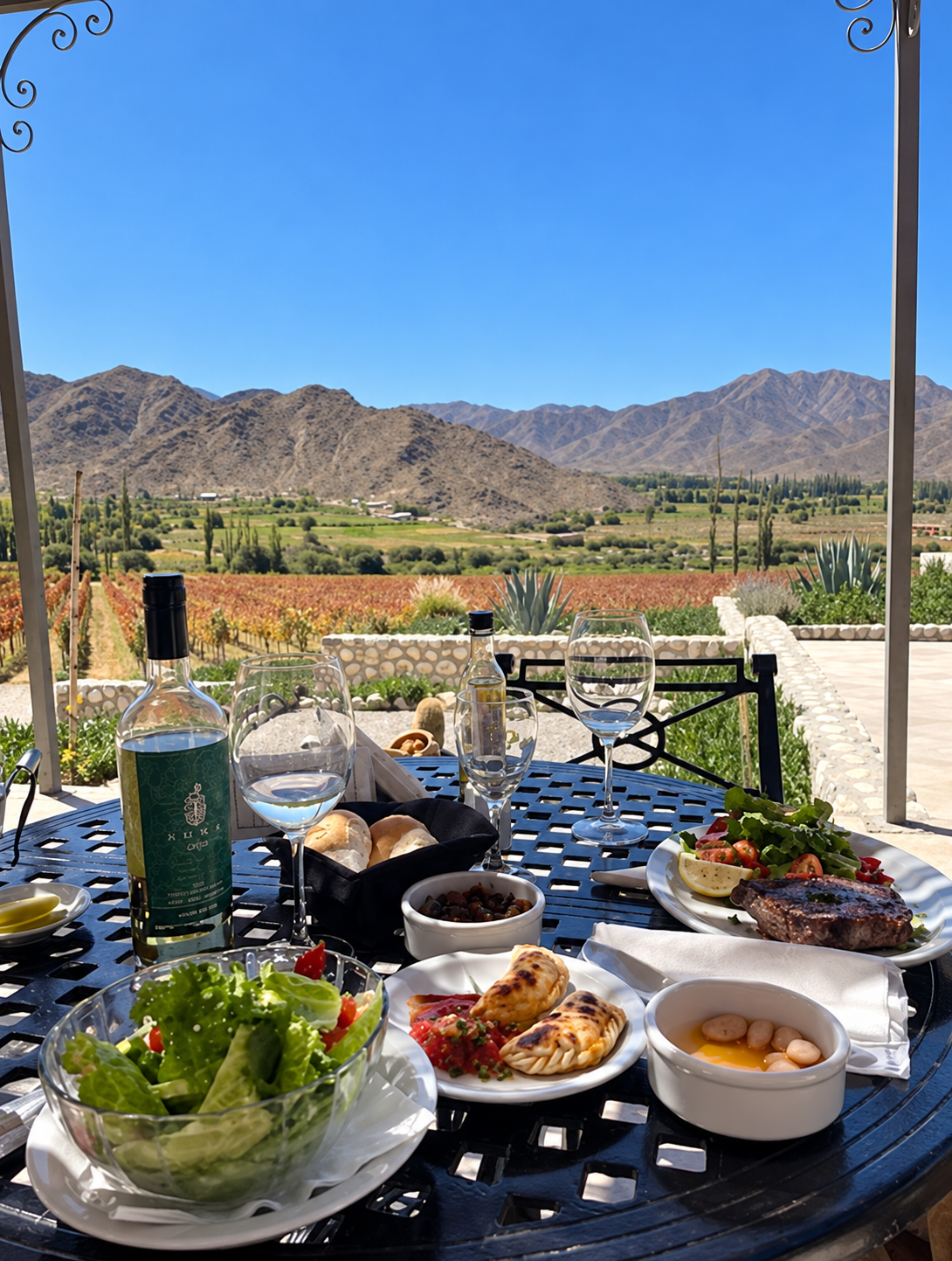Vino y cocina regional en Bodega Puna
